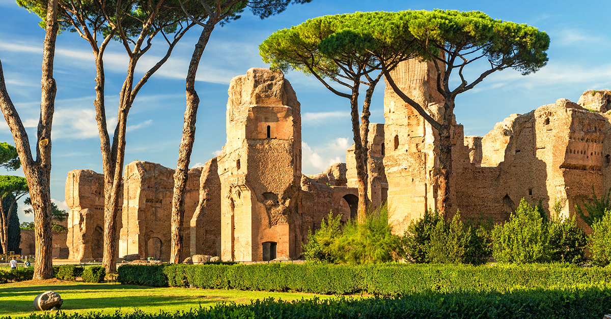 Ancient Baths Of Caracalla%2C Rome   Shutterstock 259903223 